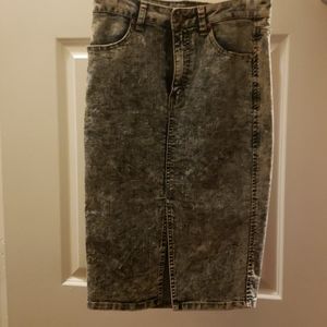 Jean pencil skirt